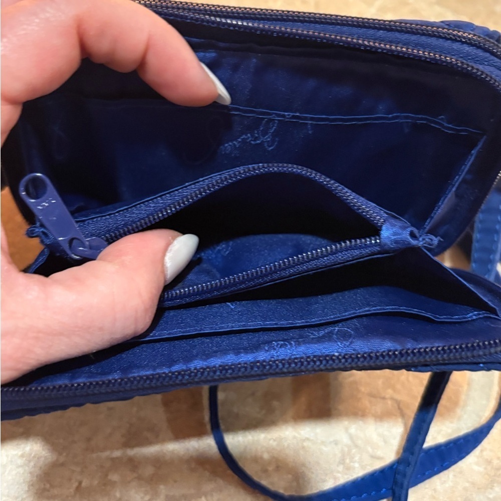 Vera Bradley Blue Quilted Crossbody Bag - Picture 7 of 16